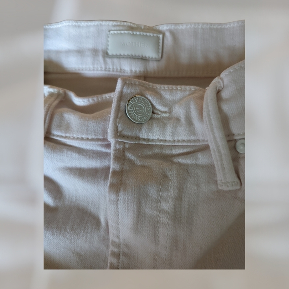 Mother Denim High Waisted Rascal Crop Fray - Picture 6 of 7